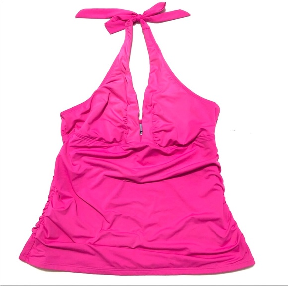 side ruched tankini top